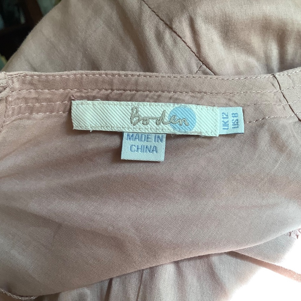 Boden Cotton Blouse Dusty Pink us size 8, uk size 12 - Picture 7 of 8